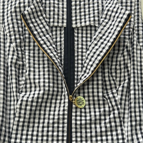 DKNY Black and White Sleeveless Sheath Midi Dress - Picture 7 of 12